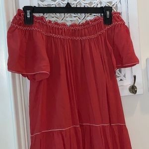 Pink Off-Shoulder Dress (S)